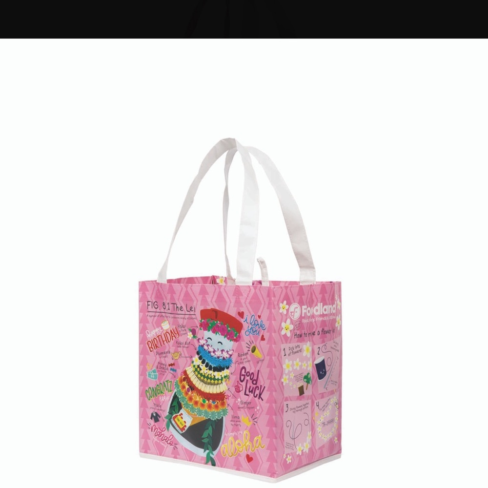 Pink Foodland Tote Bag